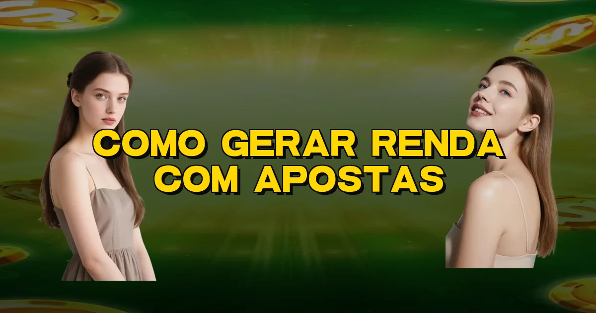 Como Gerar Renda Com Apostas Oficial