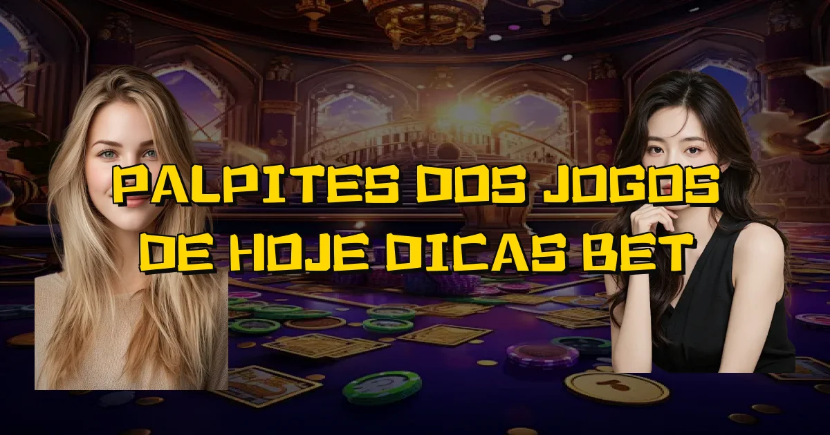 Palpites Dos Jogos De Hoje Dicas Bet Oficial