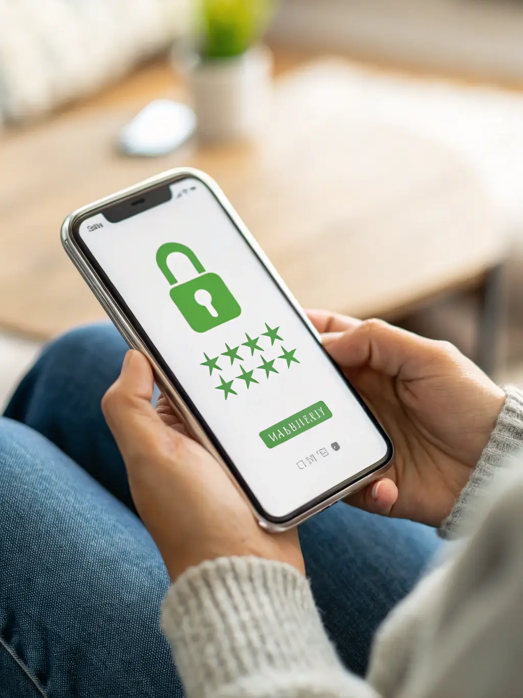 An image of a secure padlock icon displayed on a smartphone screen, symbolizing the safety and security measures implemented by PIN8 to protect user data and transactions.