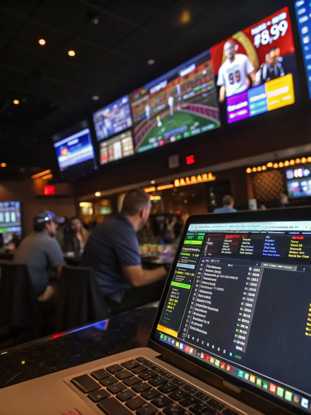 A dynamic image of a live sports event with real-time betting odds displayed on a user-friendly interface, encouraging users to place their bets.